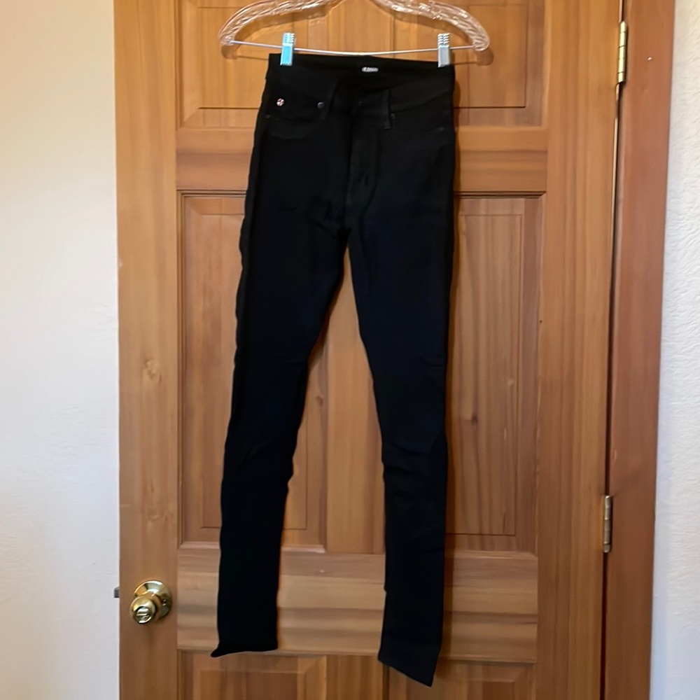 Hudson Barbara skinny jeans- Black coated noir